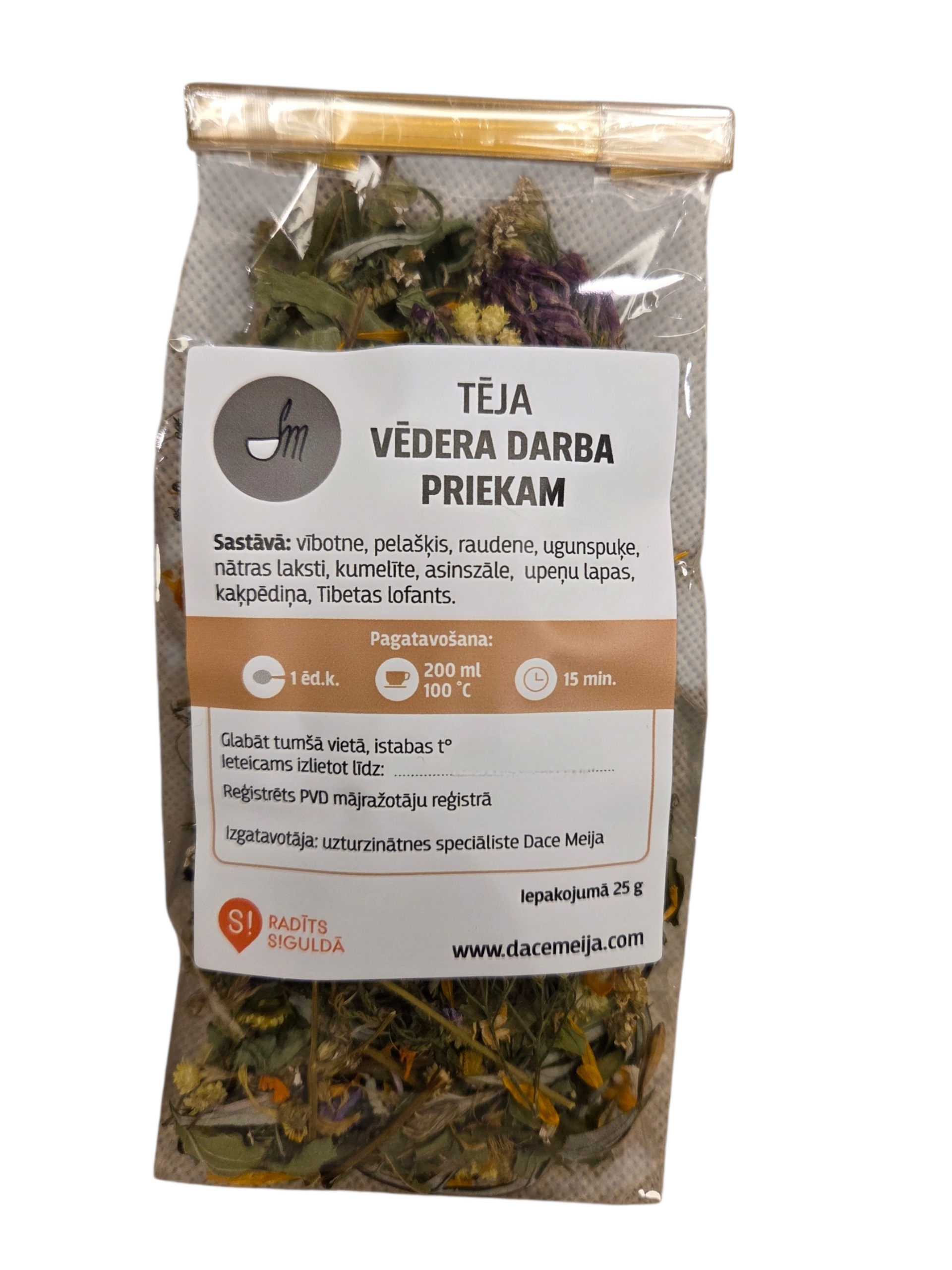 Tēja vēdera darba priekam (25 grami)